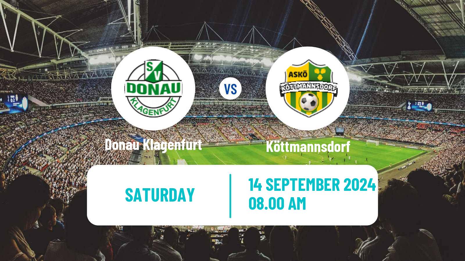 Soccer Austrian Landesliga Karnten Donau Klagenfurt - Köttmannsdorf