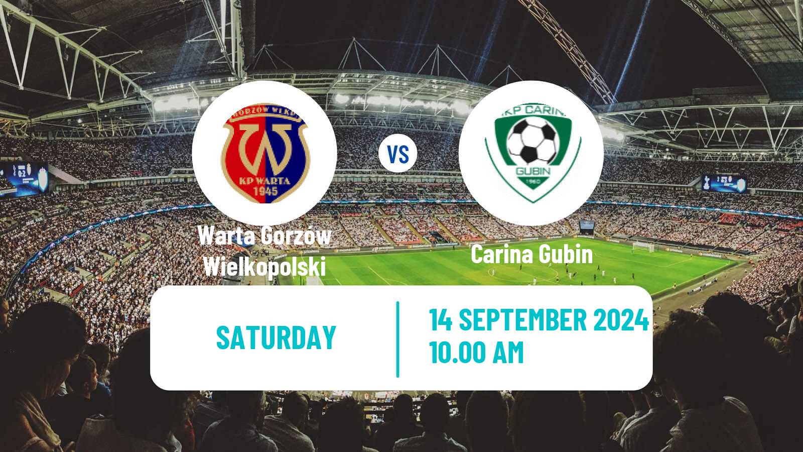 Soccer Polish Division 3 - Group III Warta Gorzów Wielkopolski - Carina Gubin