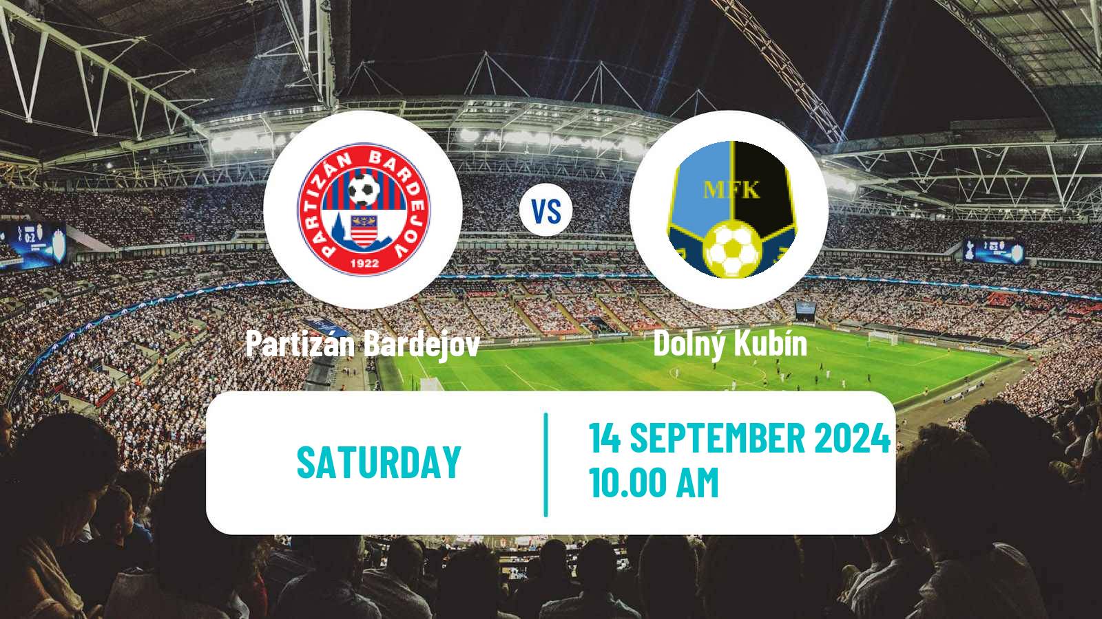 Soccer Slovak 3 Liga East Partizán Bardejov - Dolný Kubín