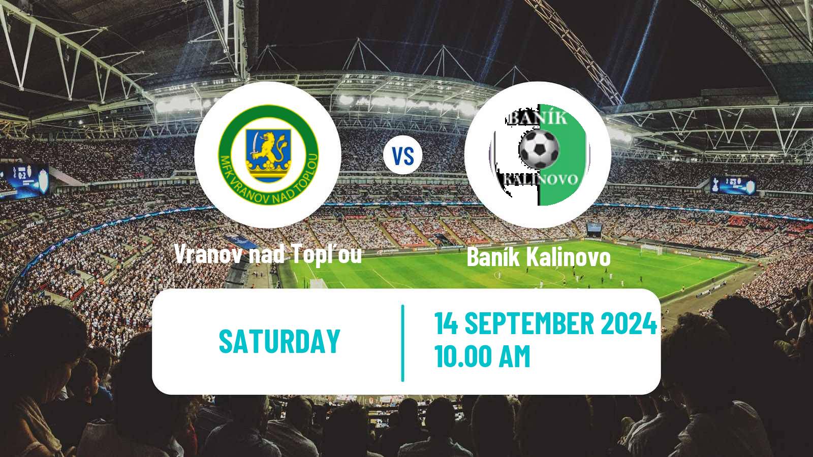 Soccer Slovak 3 Liga East Vranov nad Topľou - Baník Kalinovo