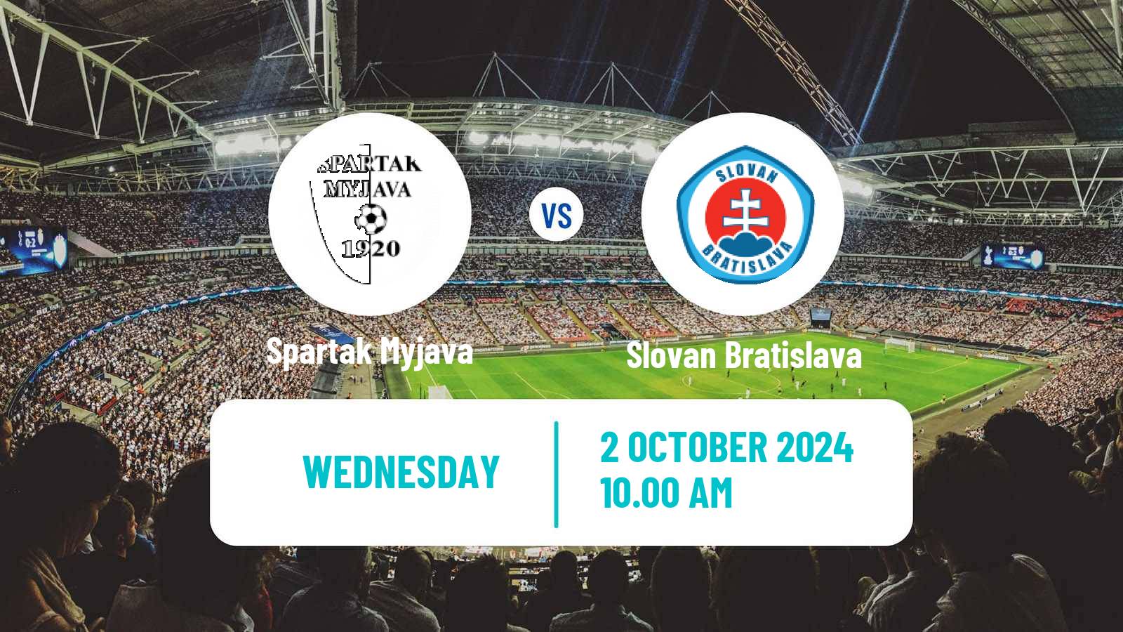 Soccer Slovak 1 Liga Women Spartak Myjava - Slovan Bratislava