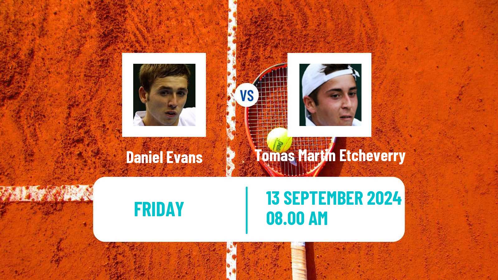 Tennis Davis Cup World Group Daniel Evans - Tomas Martin Etcheverry