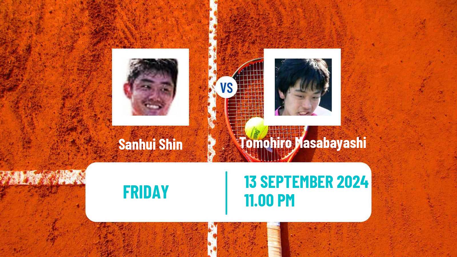 Tennis ITF M15 Singapore Men Sanhui Shin - Tomohiro Masabayashi