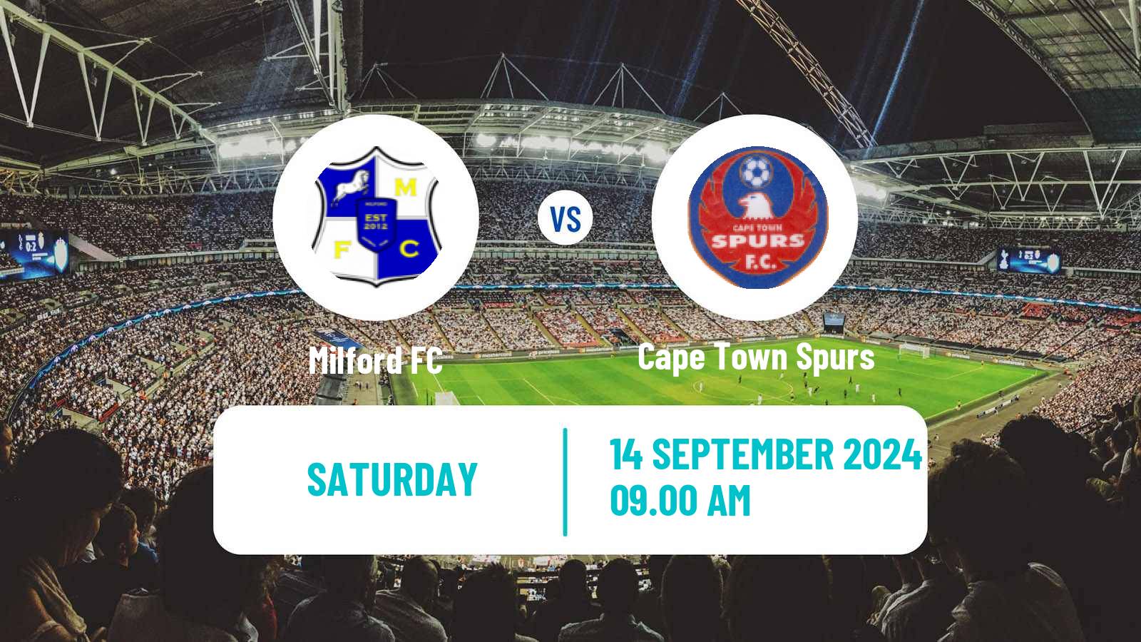 Soccer South African First Division Milford - Cape Town Spurs