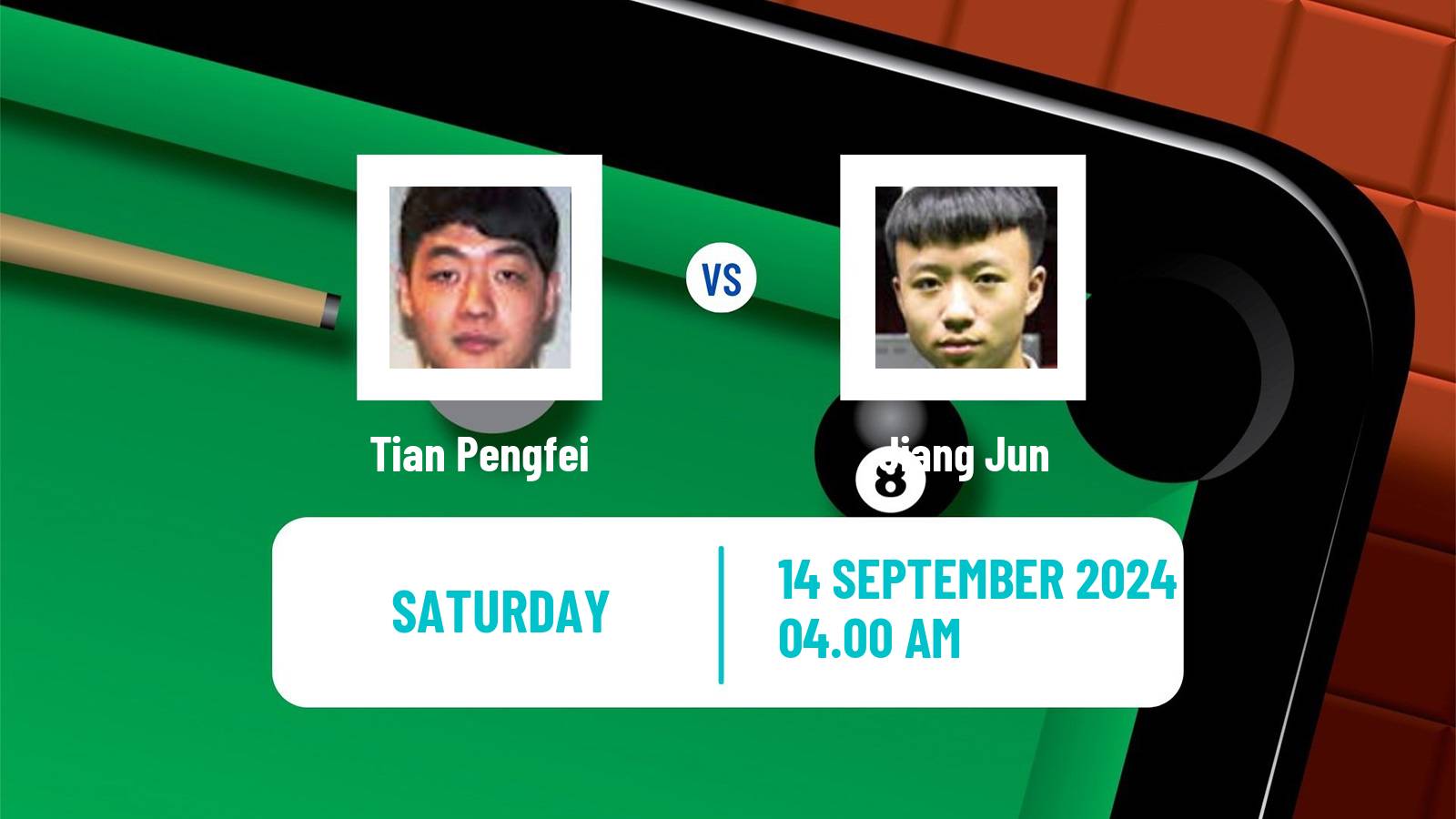 Snooker English Open Tian Pengfei - Jiang Jun