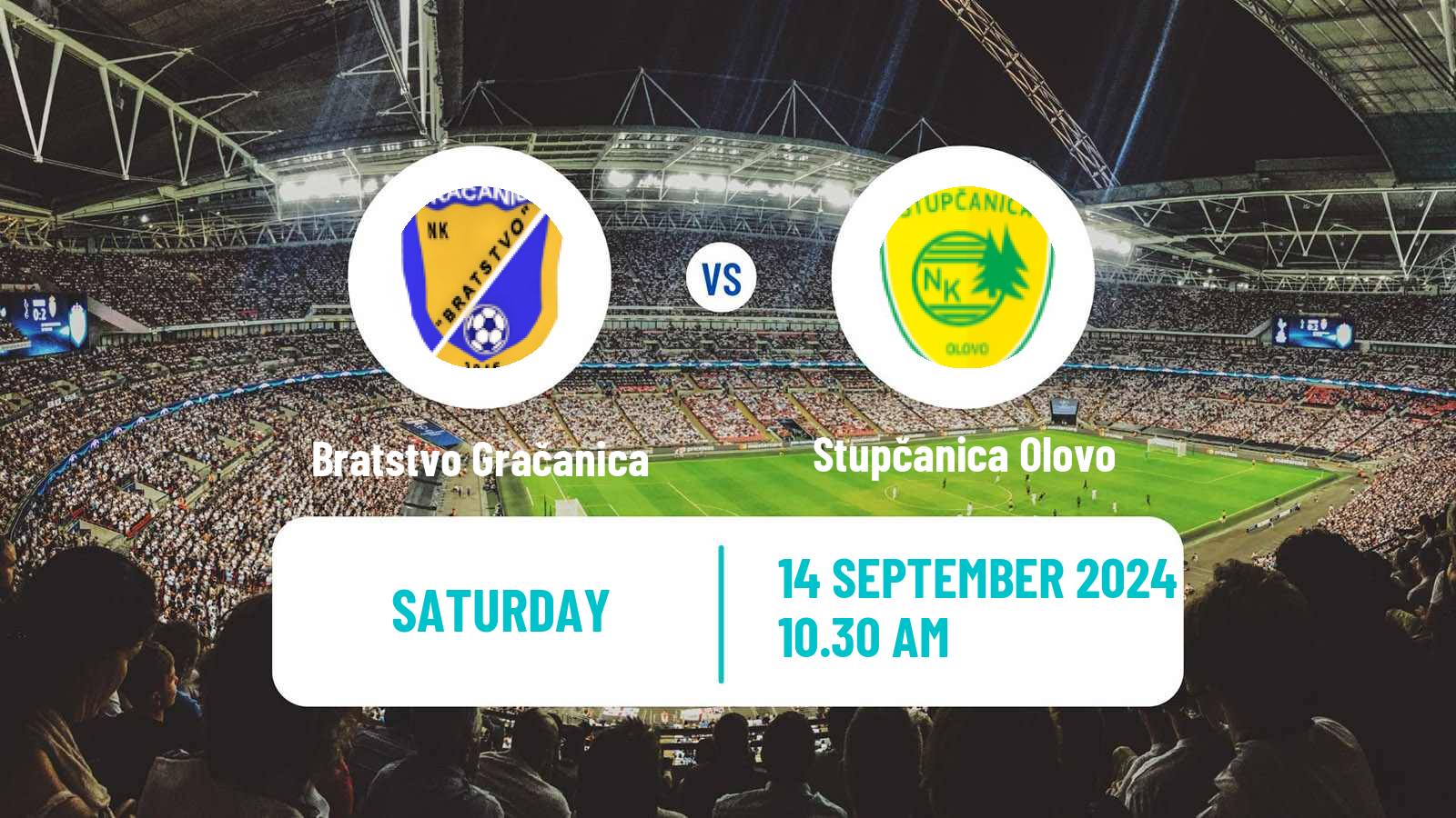 Soccer Bosnian Prva Liga FBiH Bratstvo Gračanica - Stupčanica Olovo