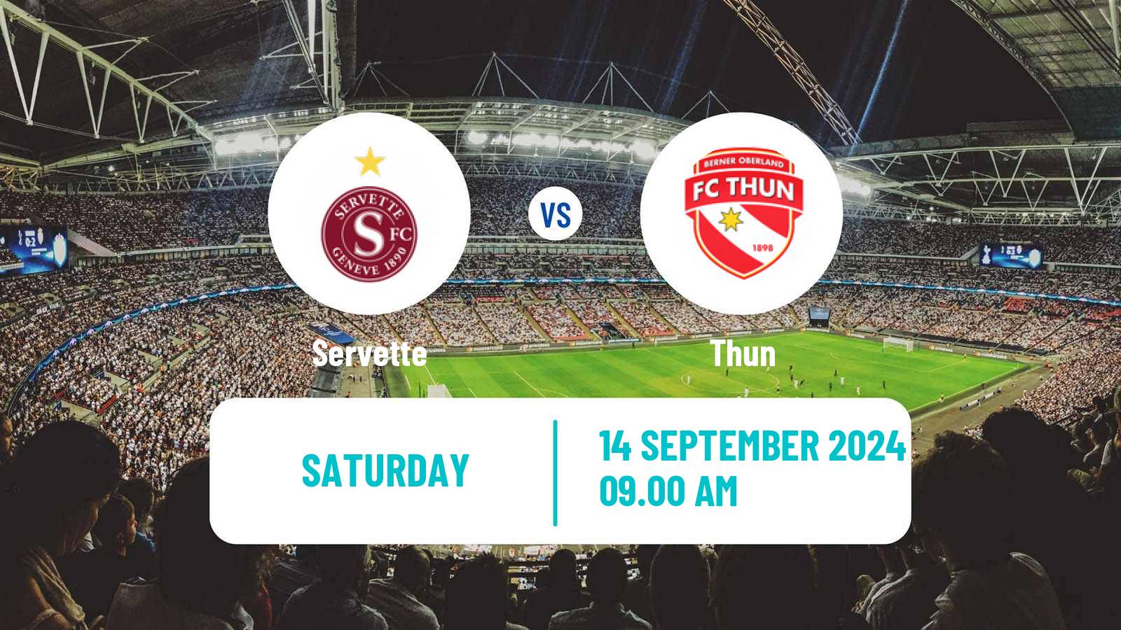 Soccer Swiss Super League Women Servette - Thun