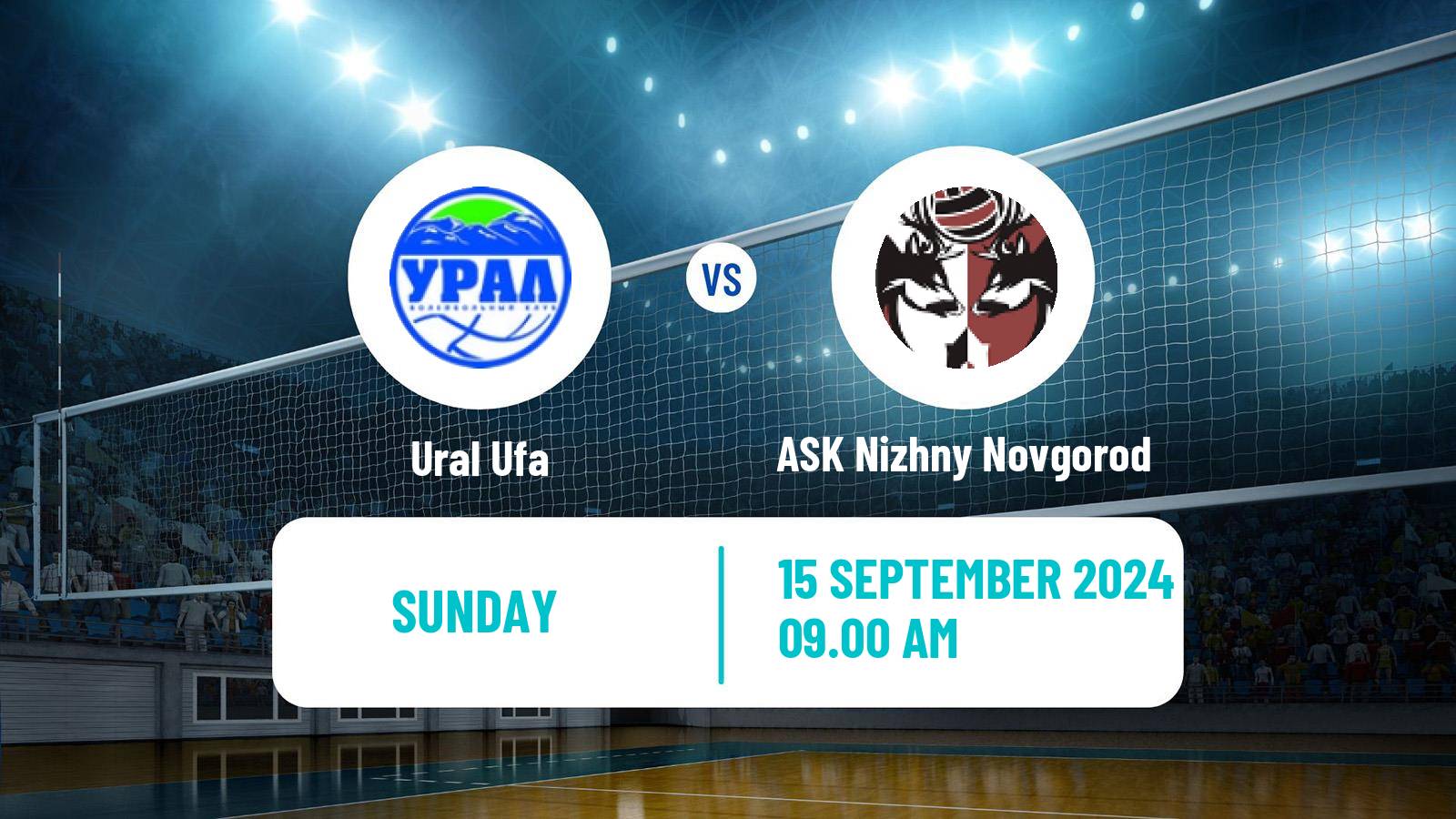 Volleyball Russian Super League Volleyball Ural Ufa - ASK Nizhny Novgorod