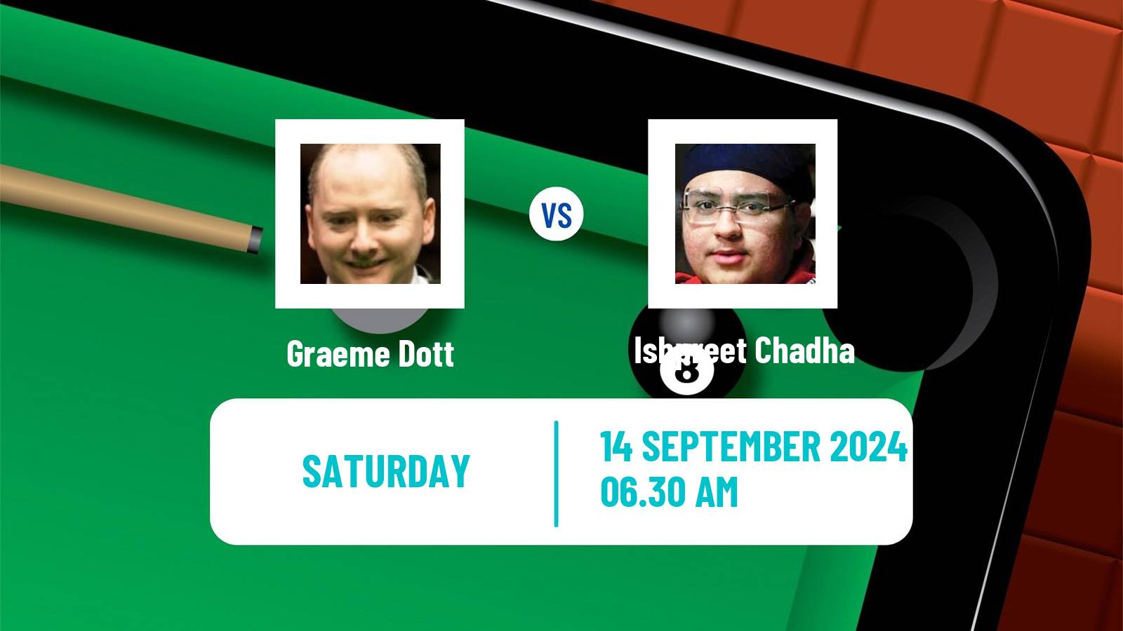 Snooker English Open Graeme Dott - Ishpreet Chadha