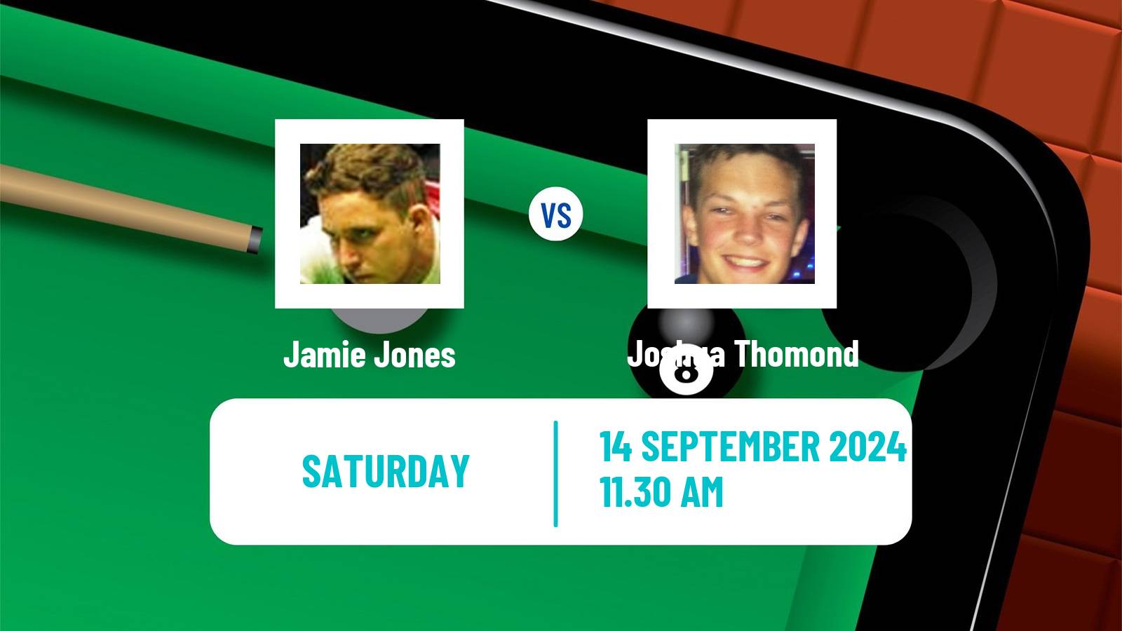 Snooker English Open Jamie Jones - Joshua Thomond