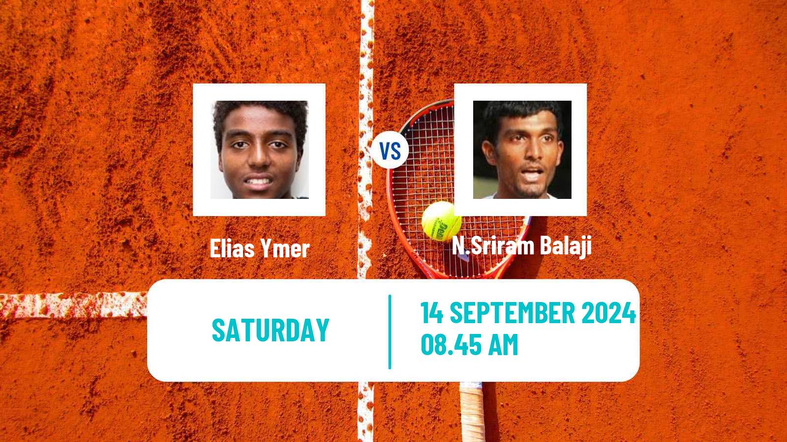 Tennis Davis Cup World Group I Elias Ymer - N.Sriram Balaji