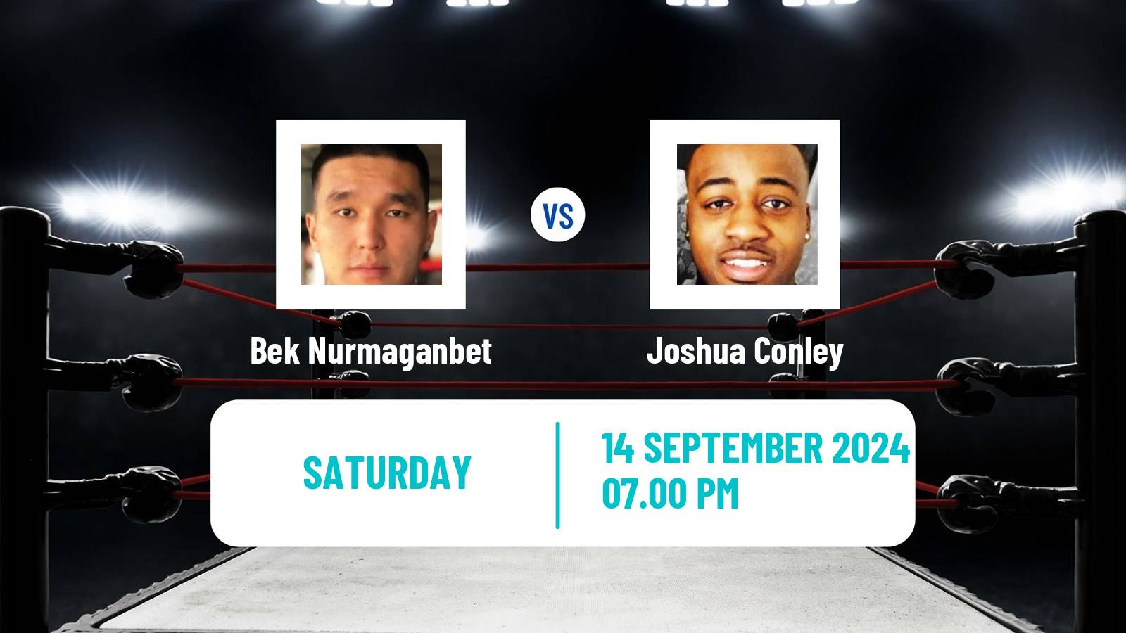 Boxing Super Middleweight Others Matches Men Bek Nurmaganbet - Joshua Conley