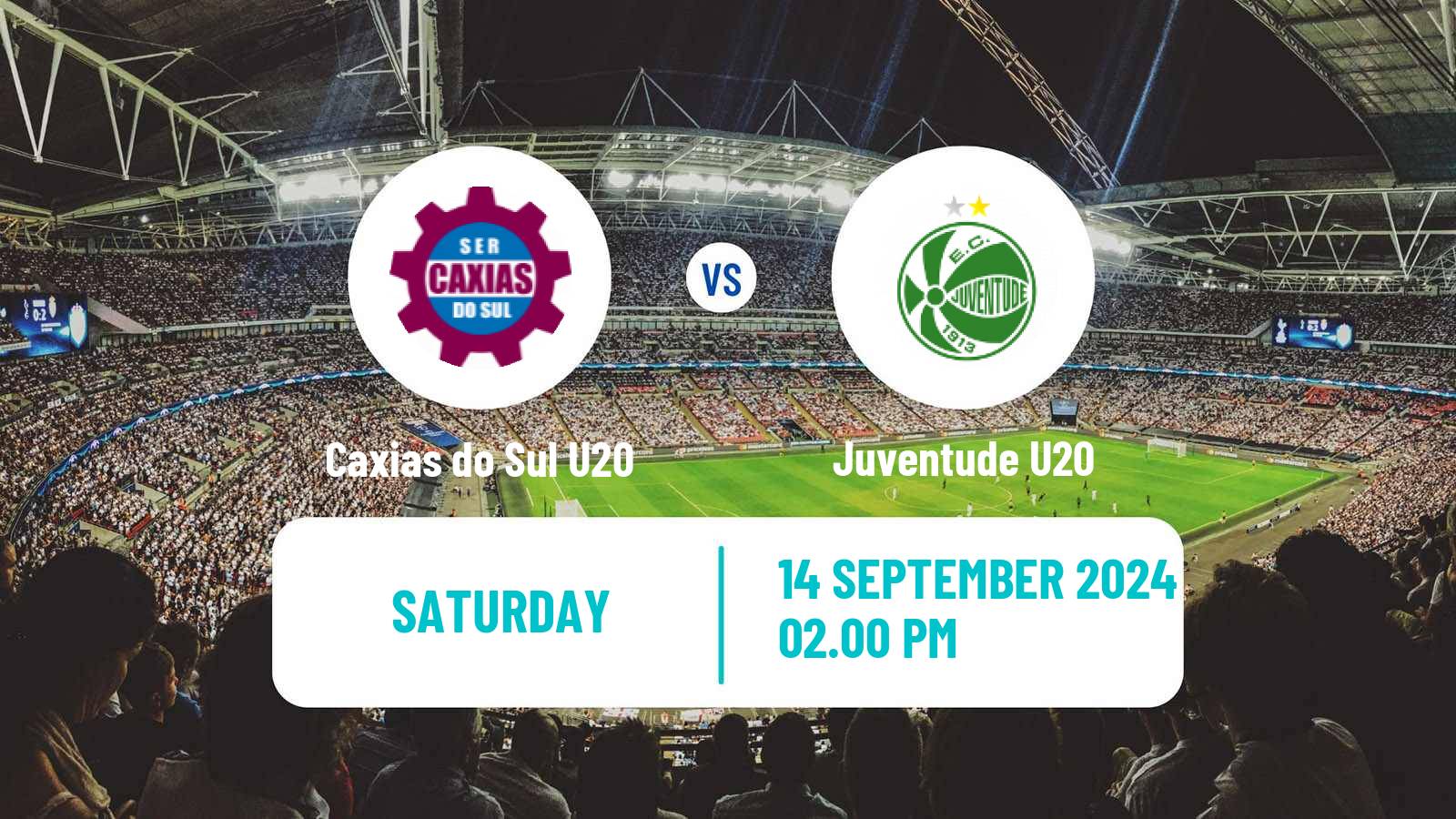 Soccer Brazilian Gaucho U20 Caxias do Sul U20 - Juventude U20