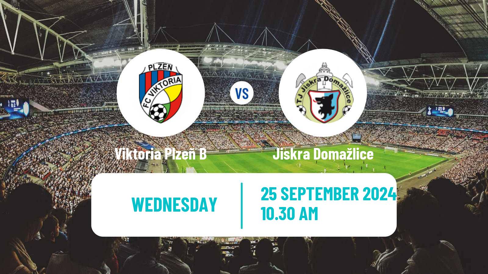 Soccer Czech CFL Group A Viktoria Plzeň B - Jiskra Domažlice