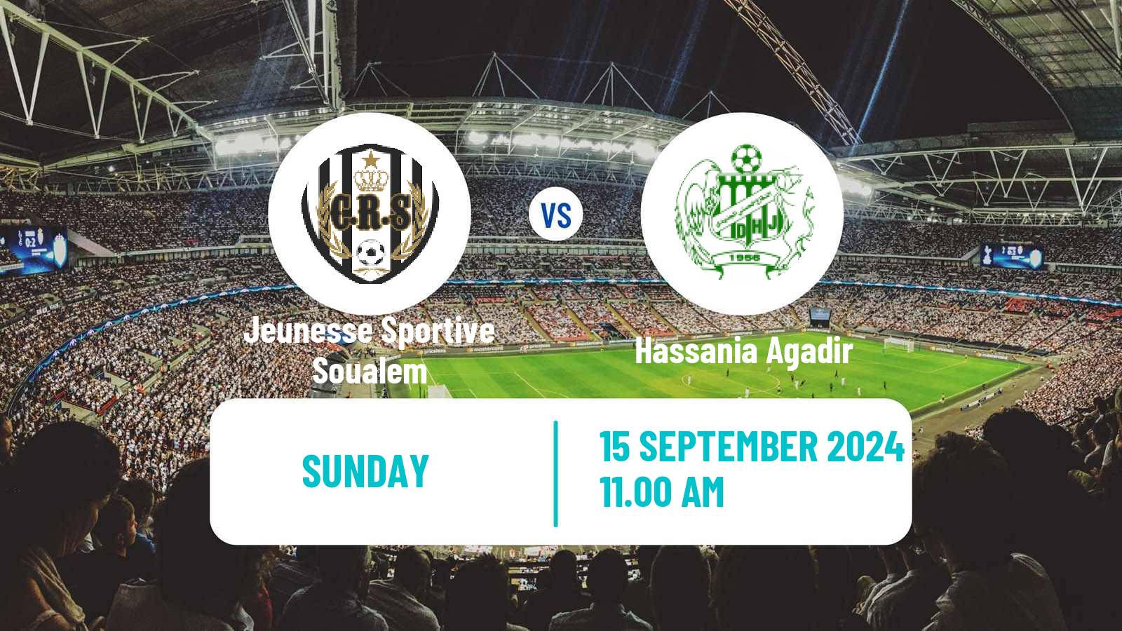 Soccer Moroccan Botola Jeunesse Sportive Soualem - Hassania Agadir