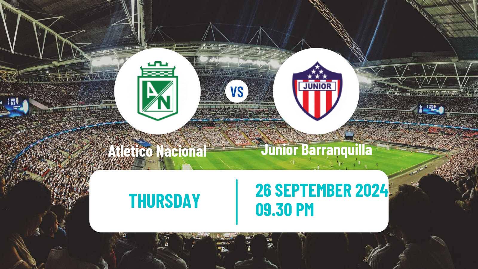 Soccer Colombian Primera A Atlético Nacional - Junior Barranquilla