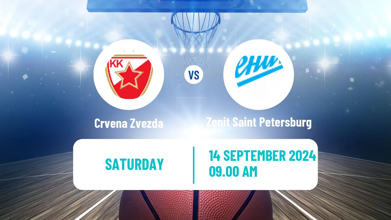 Basketball VTB Super Cup Crvena Zvezda - Zenit Saint Petersburg