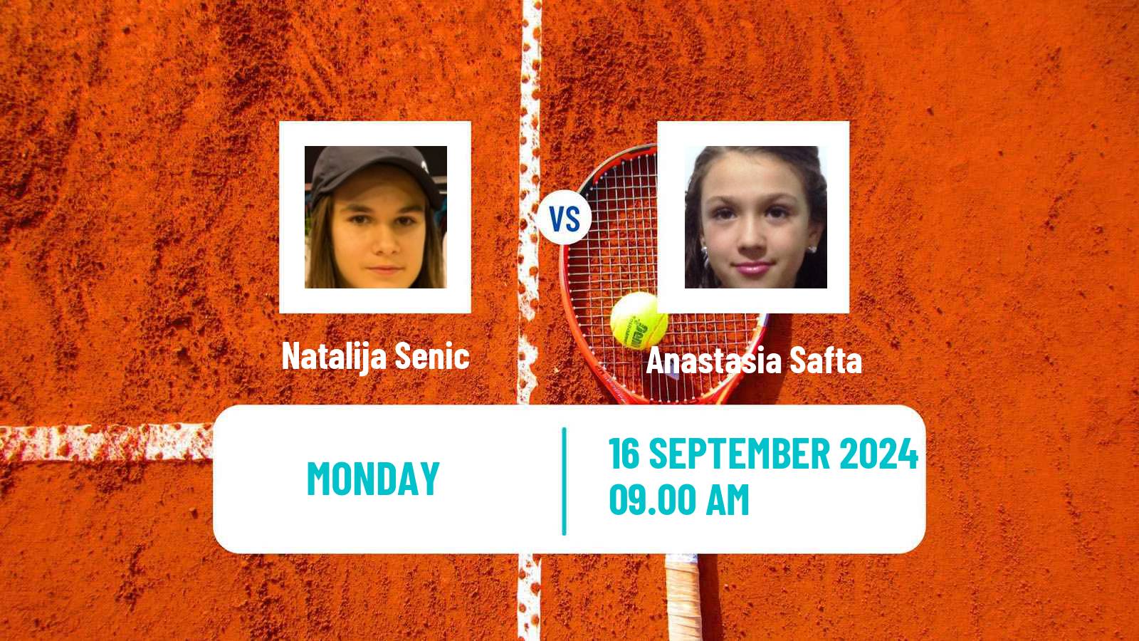 Tennis ITF W15 Kursumlijska Banja 18 Women Natalija Senic - Anastasia Safta