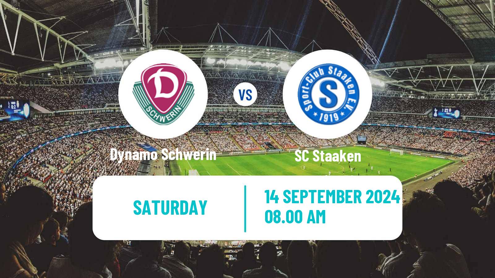 Soccer German Oberliga NOFV-Nord Dynamo Schwerin - Staaken