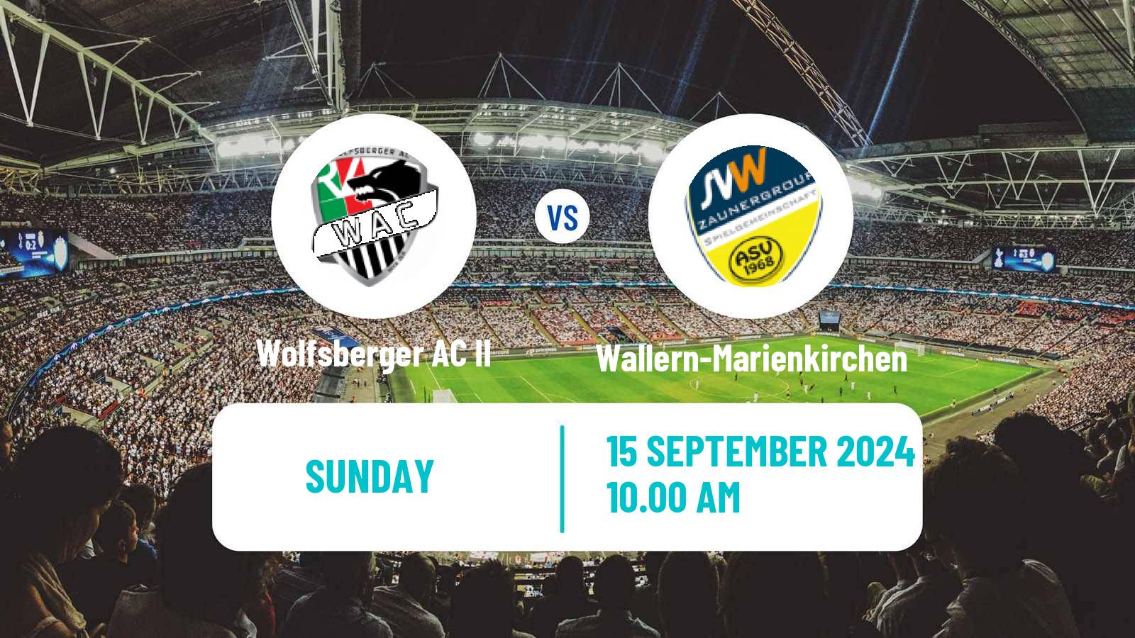 Soccer Austrian Regionalliga Central Wolfsberger AC II - Wallern-Marienkirchen