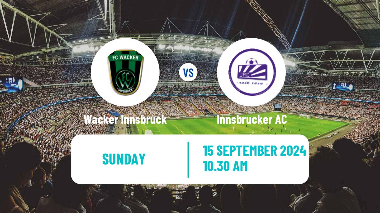 Soccer Austrian Landesliga Tirol Wacker Innsbruck - Innsbrucker AC