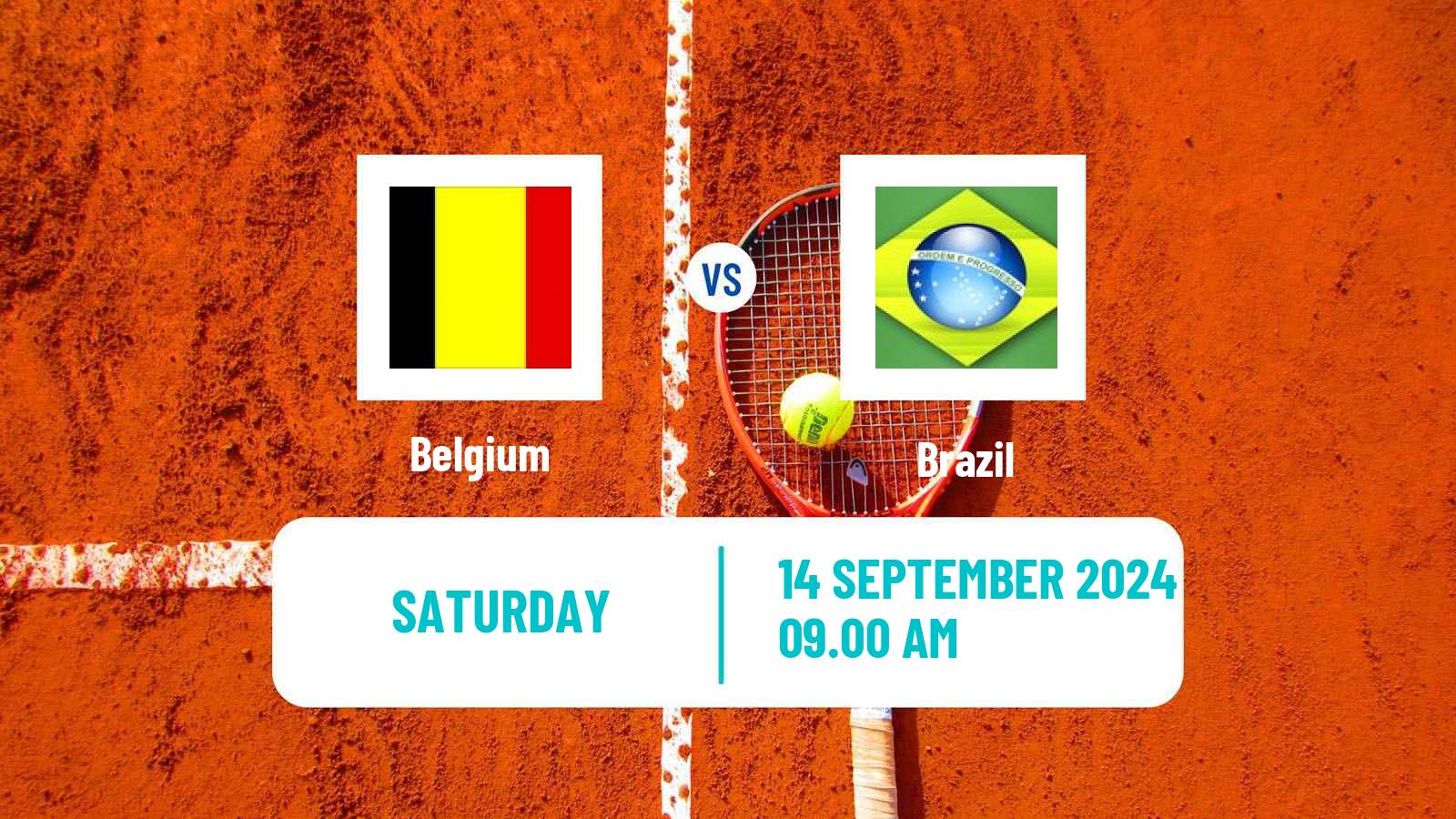 Tennis Davis Cup - World Group Teams Belgium - Brazil