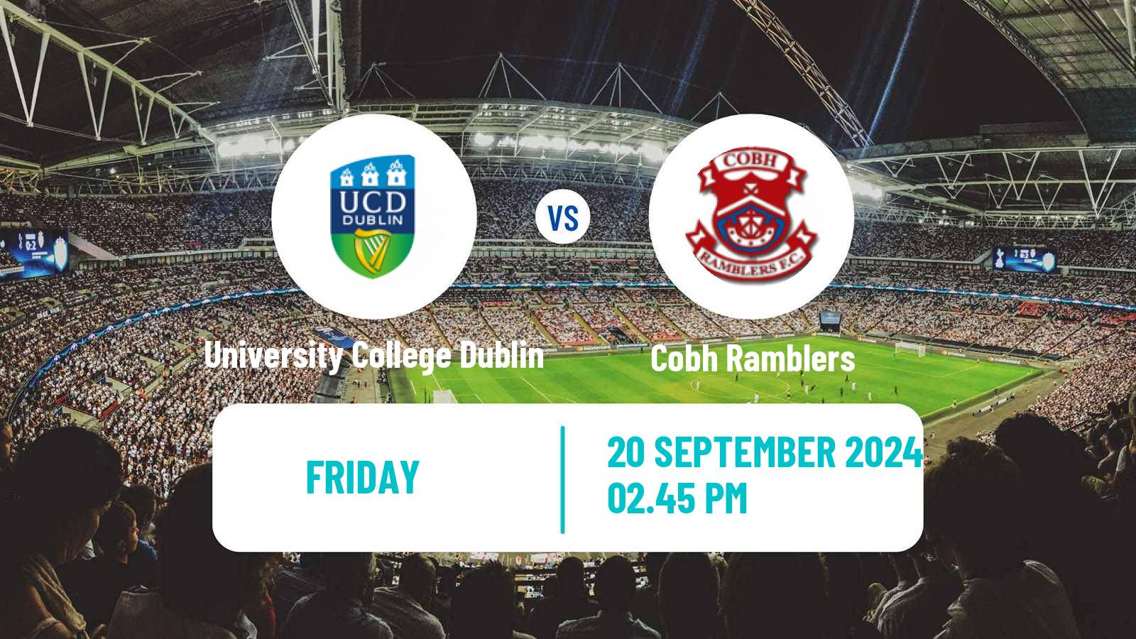 Soccer Irish Division 1 University College Dublin - Cobh Ramblers