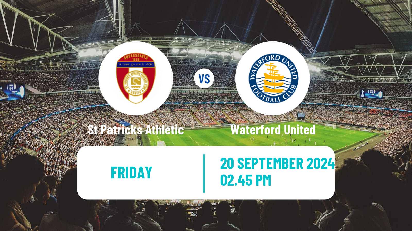 Soccer Irish Premier Division St Patricks Athletic - Waterford United