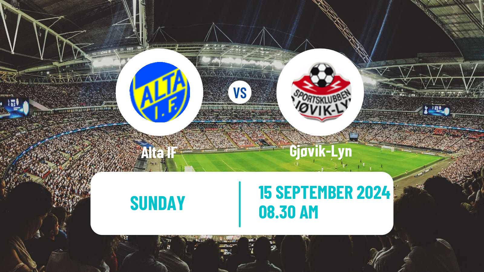 Soccer Norwegian Division 2 - Group 2 Alta - Gjøvik-Lyn