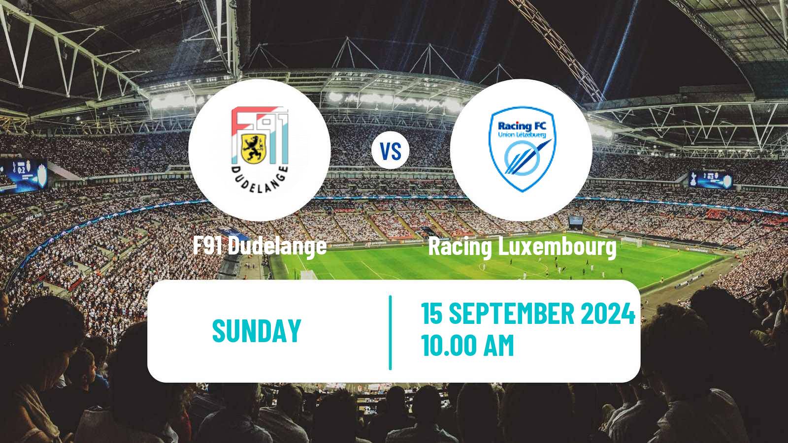 Soccer Luxembourg National Division F91 Dudelange - Racing Luxembourg