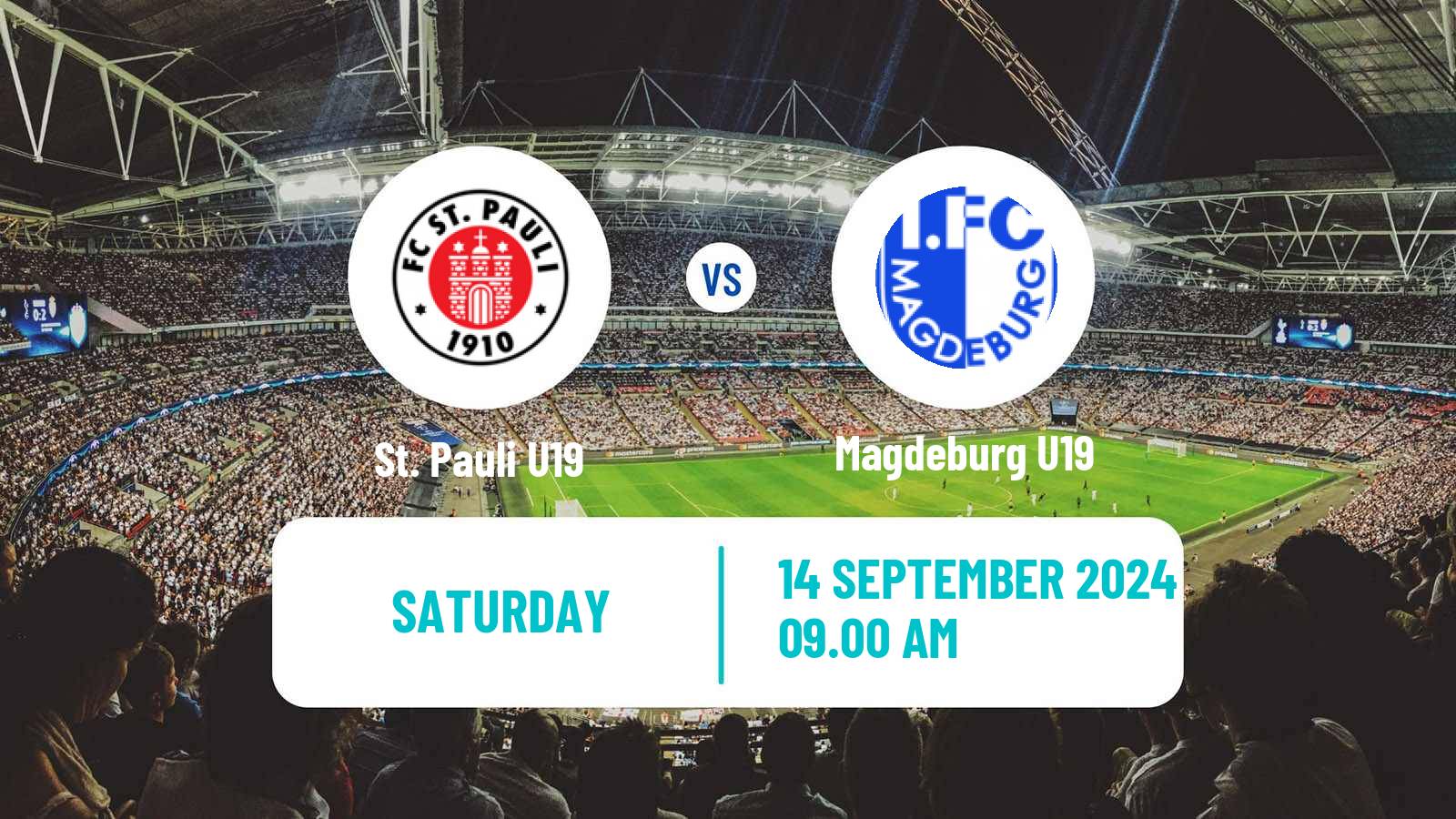 Soccer German DFB Youth League St. Pauli U19 - Magdeburg U19