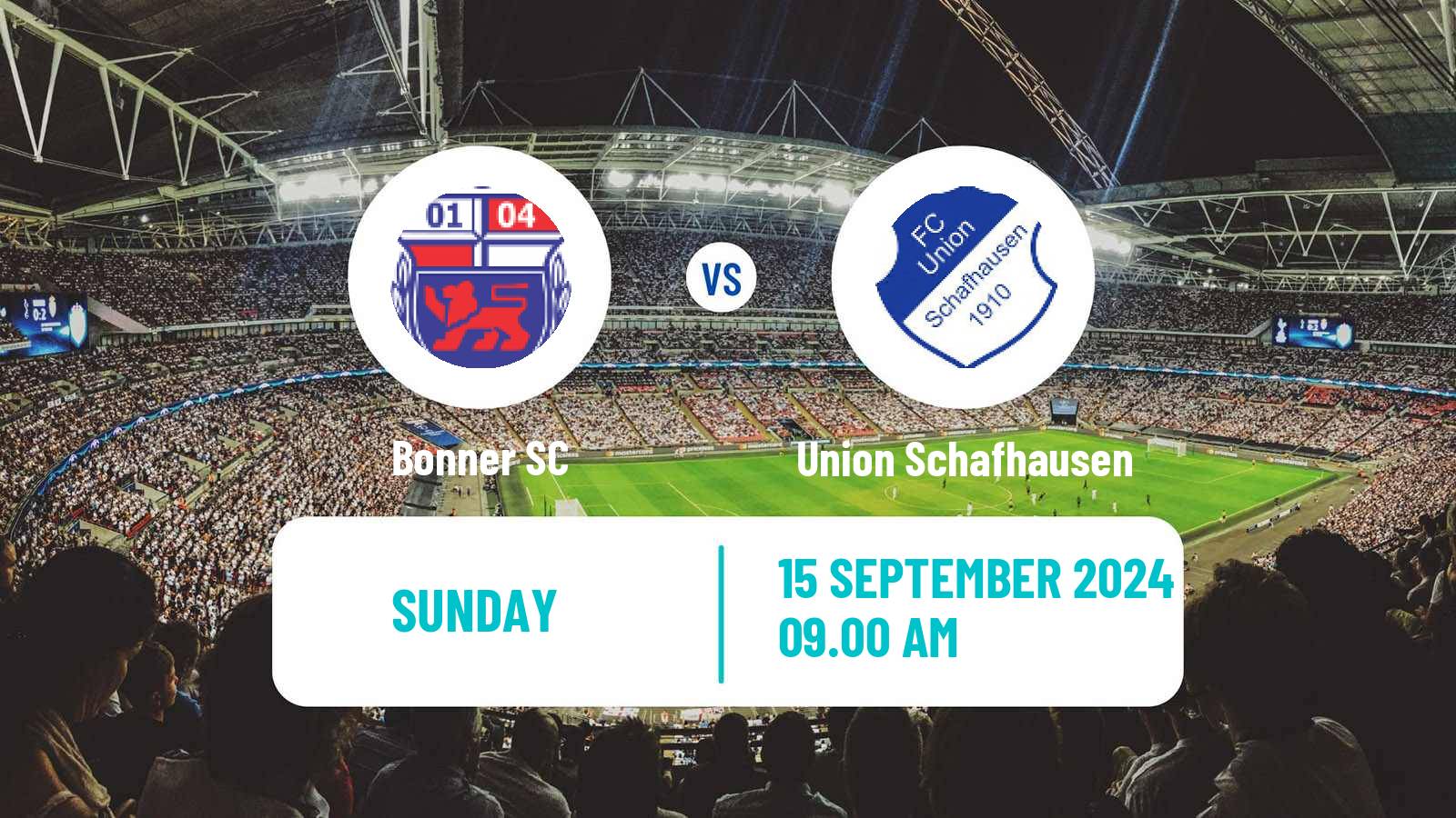 Soccer German Oberliga Mittelrhein Bonner - Union Schafhausen