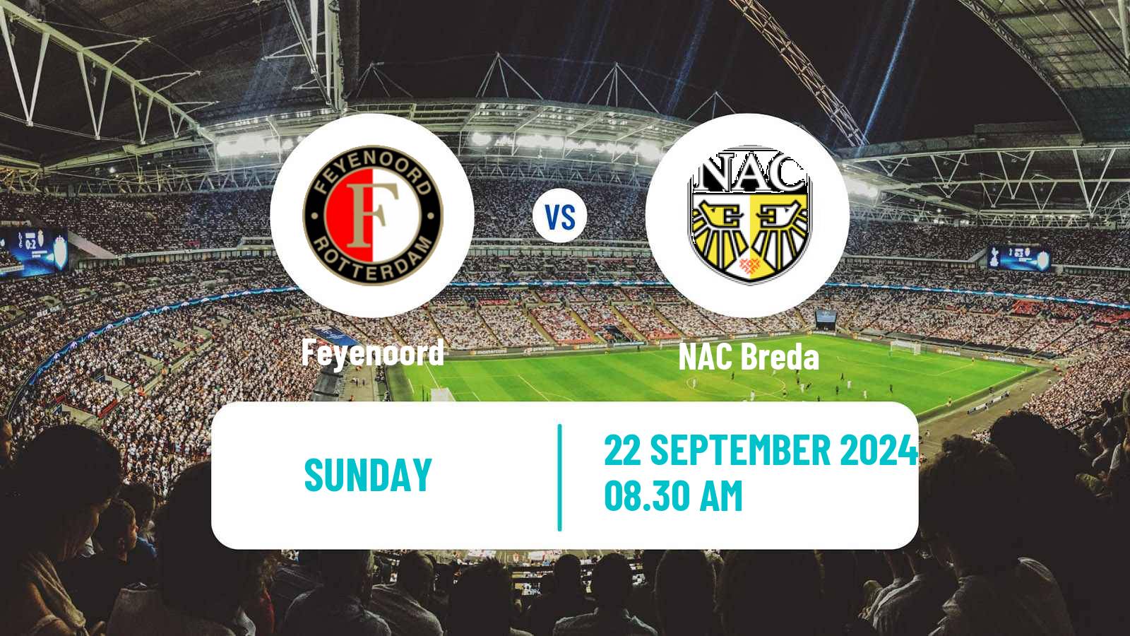 Soccer Dutch Eredivisie Feyenoord - NAC Breda