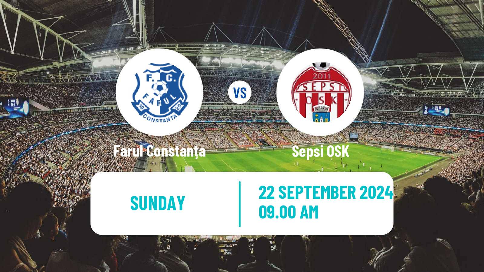 Soccer Romanian Liga 1 Farul Constanța - Sepsi OSK