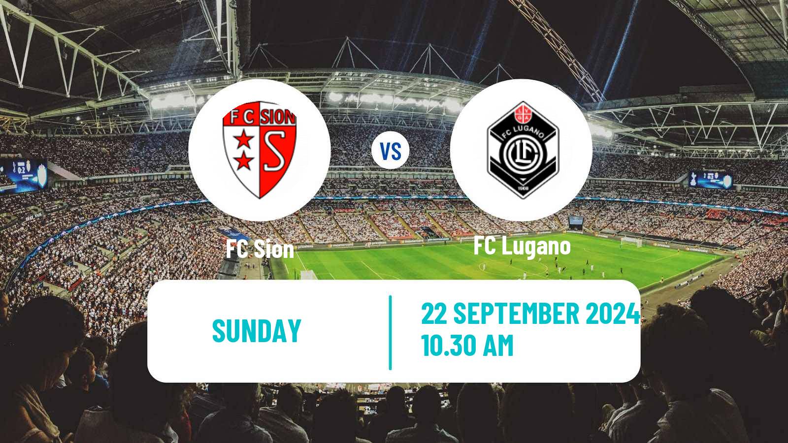 Soccer Swiss Super League Sion - Lugano