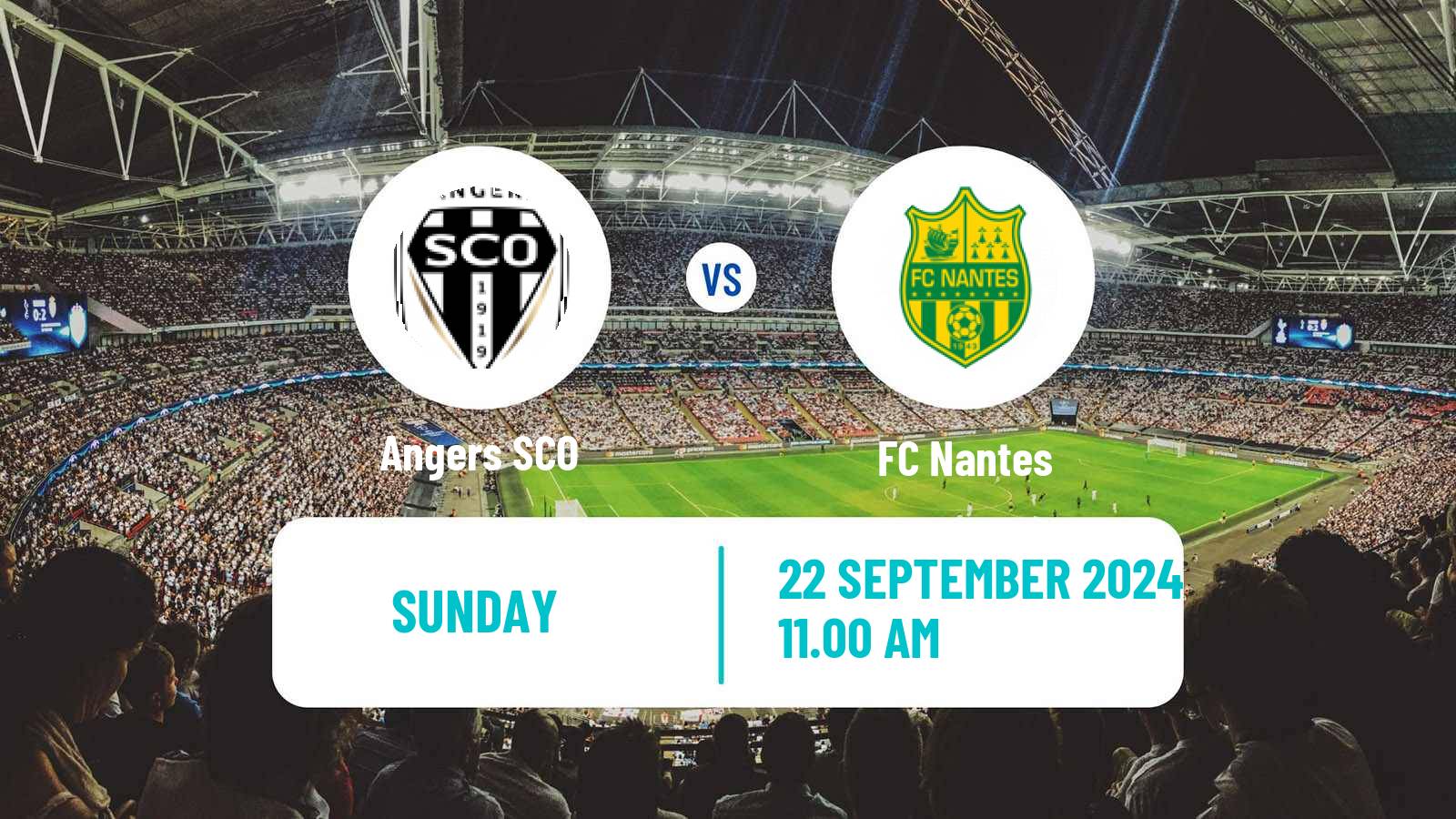 Soccer French Ligue 1 Angers - Nantes