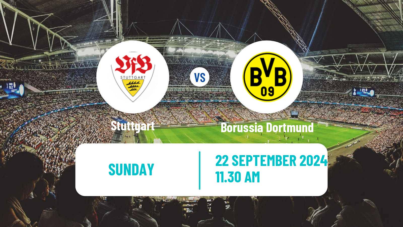 Soccer German Bundesliga Stuttgart - Borussia Dortmund