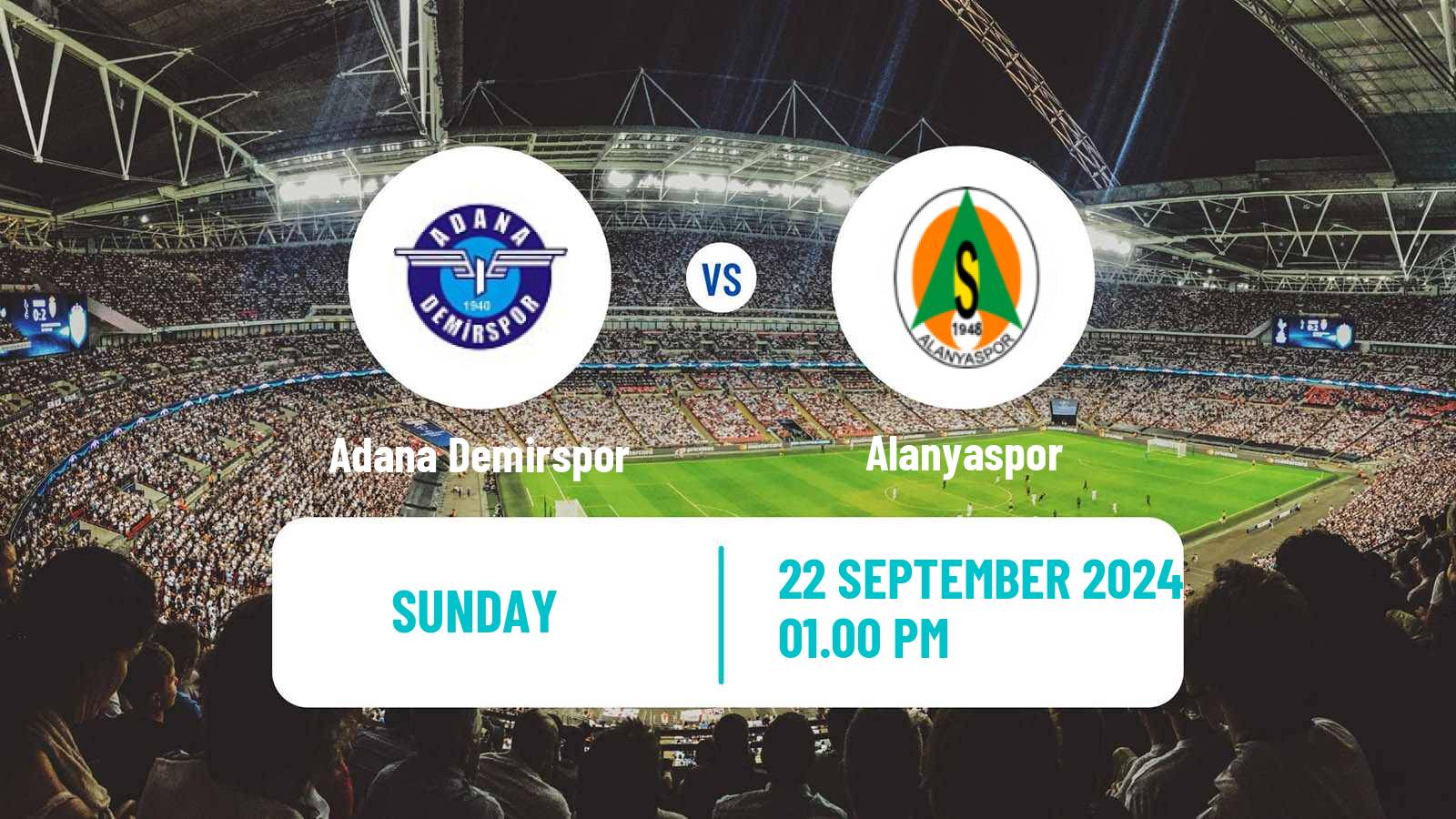 Soccer Turkish Super League Adana Demirspor - Alanyaspor