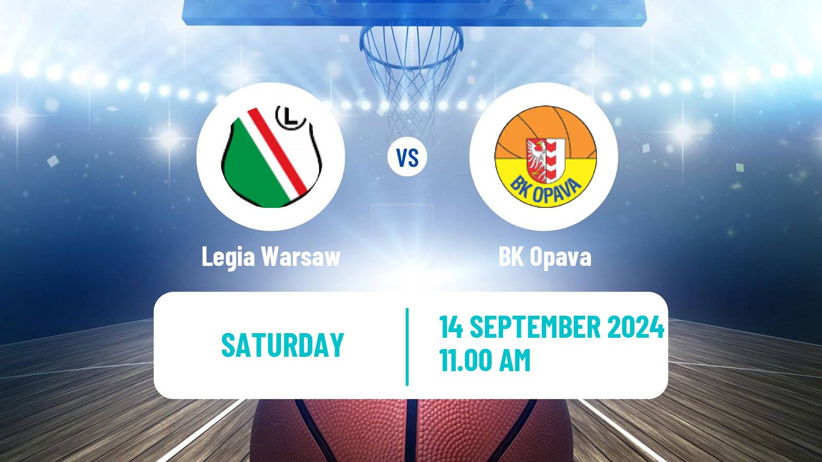 Basketball Club Friendly Basketball Legia Warsaw - Opava