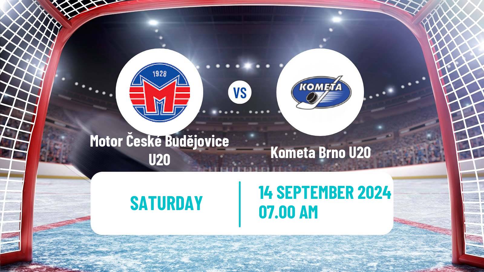 Hockey Czech ELJ Motor České Budějovice U20 - Kometa Brno U20