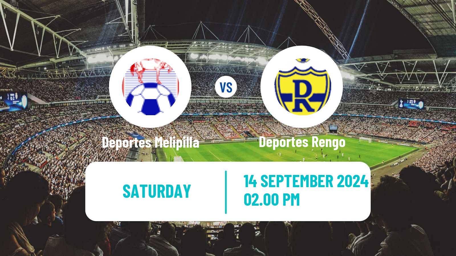 Soccer Chilean Segunda Division Deportes Melipilla - Deportes Rengo