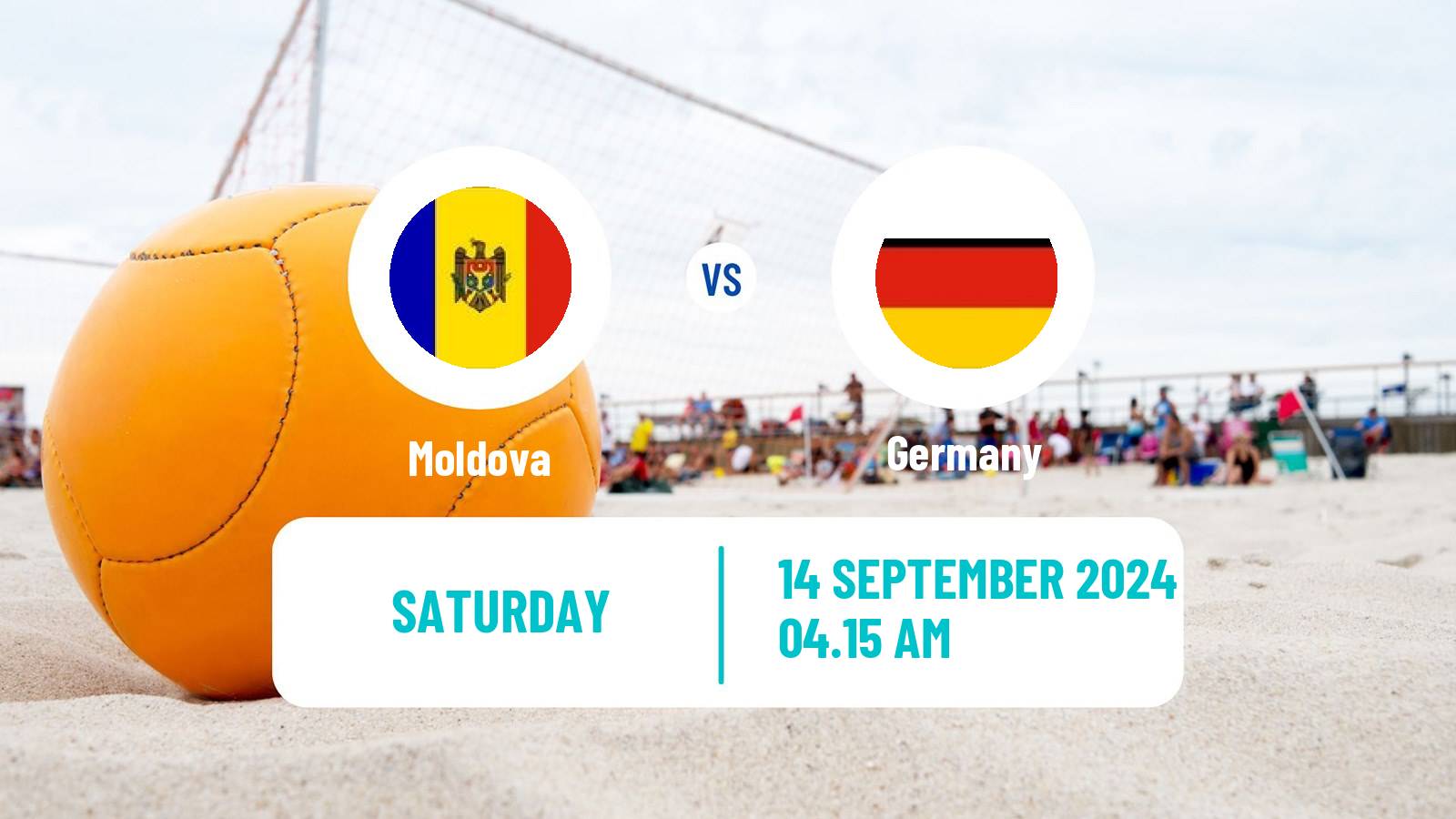 Beach soccer EBSL Superfinal Moldova - Germany