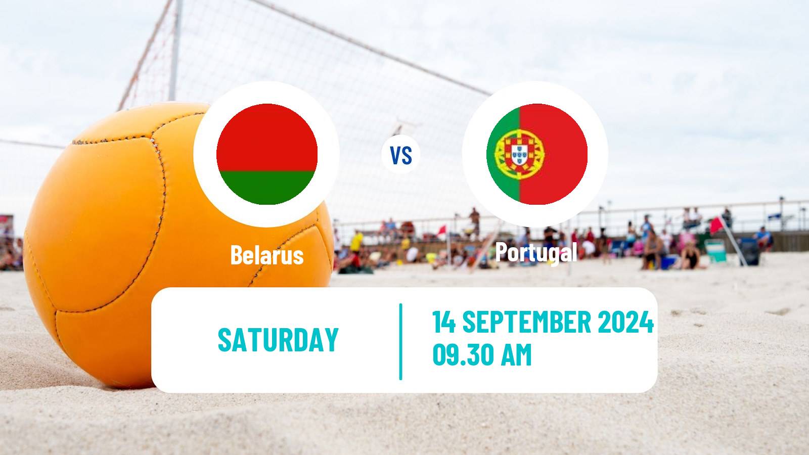 Beach soccer EBSL Superfinal Belarus - Portugal