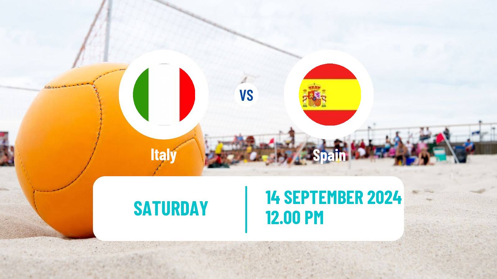 Beach soccer EBSL Superfinal Italy - Spain