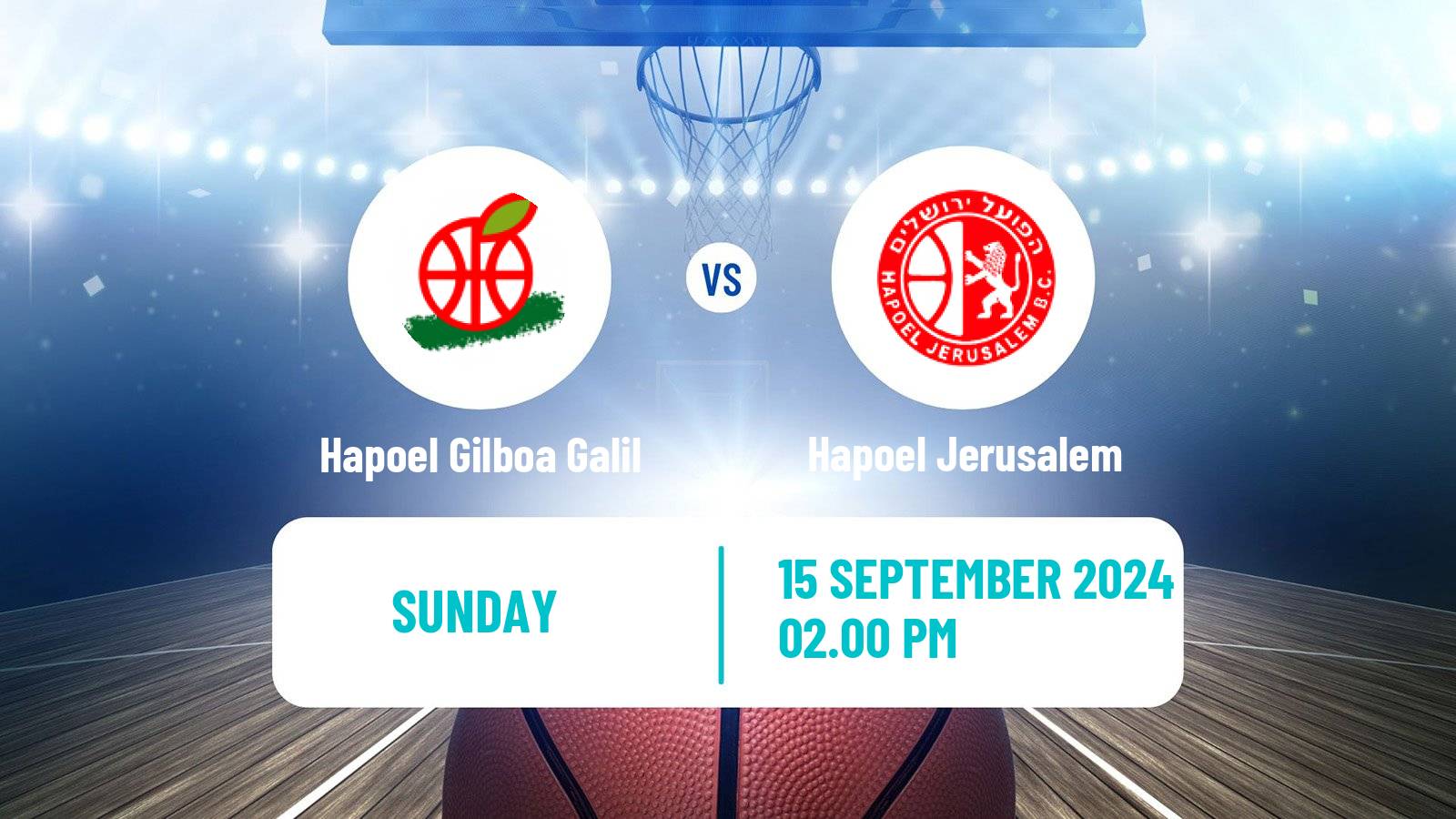 Basketball Israeli League Cup Hapoel Gilboa Galil - Hapoel Jerusalem