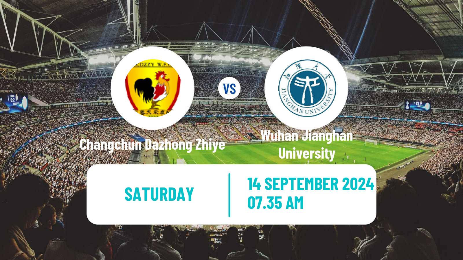 Soccer Chinese Super League Women Changchun Dazhong Zhiye - Wuhan Jianghan University