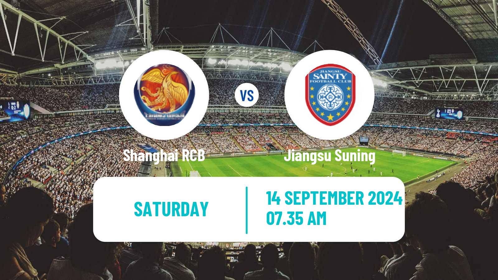 Soccer Chinese Super League Women Shanghai RCB - Jiangsu Suning