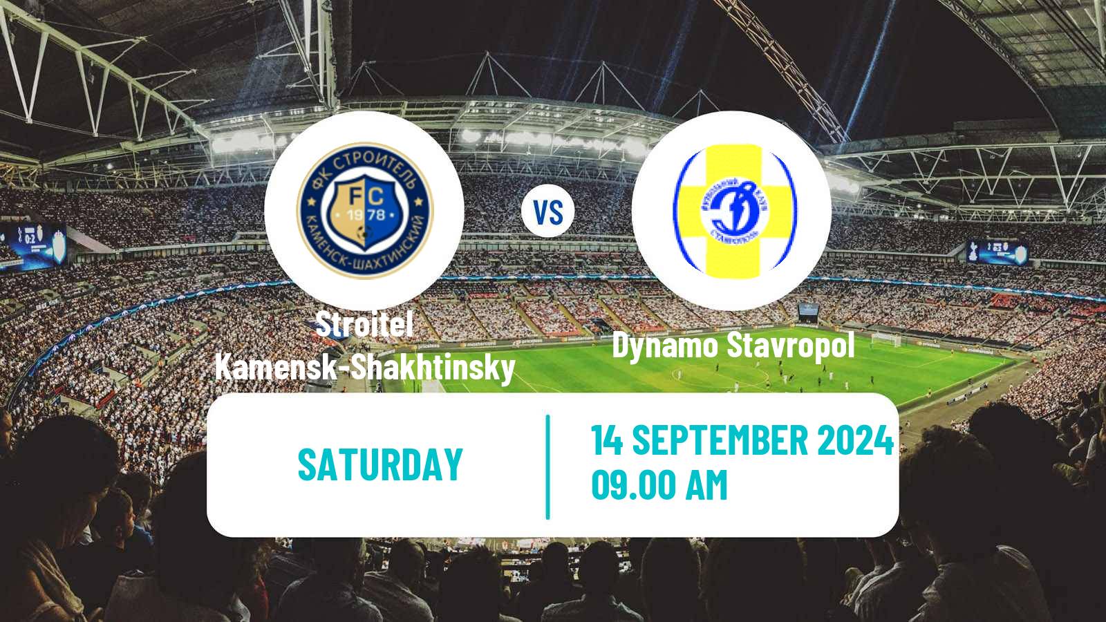 Soccer FNL 2 Division B Group 1 Stroitel Kamensk-Shakhtinsky - Dynamo Stavropol