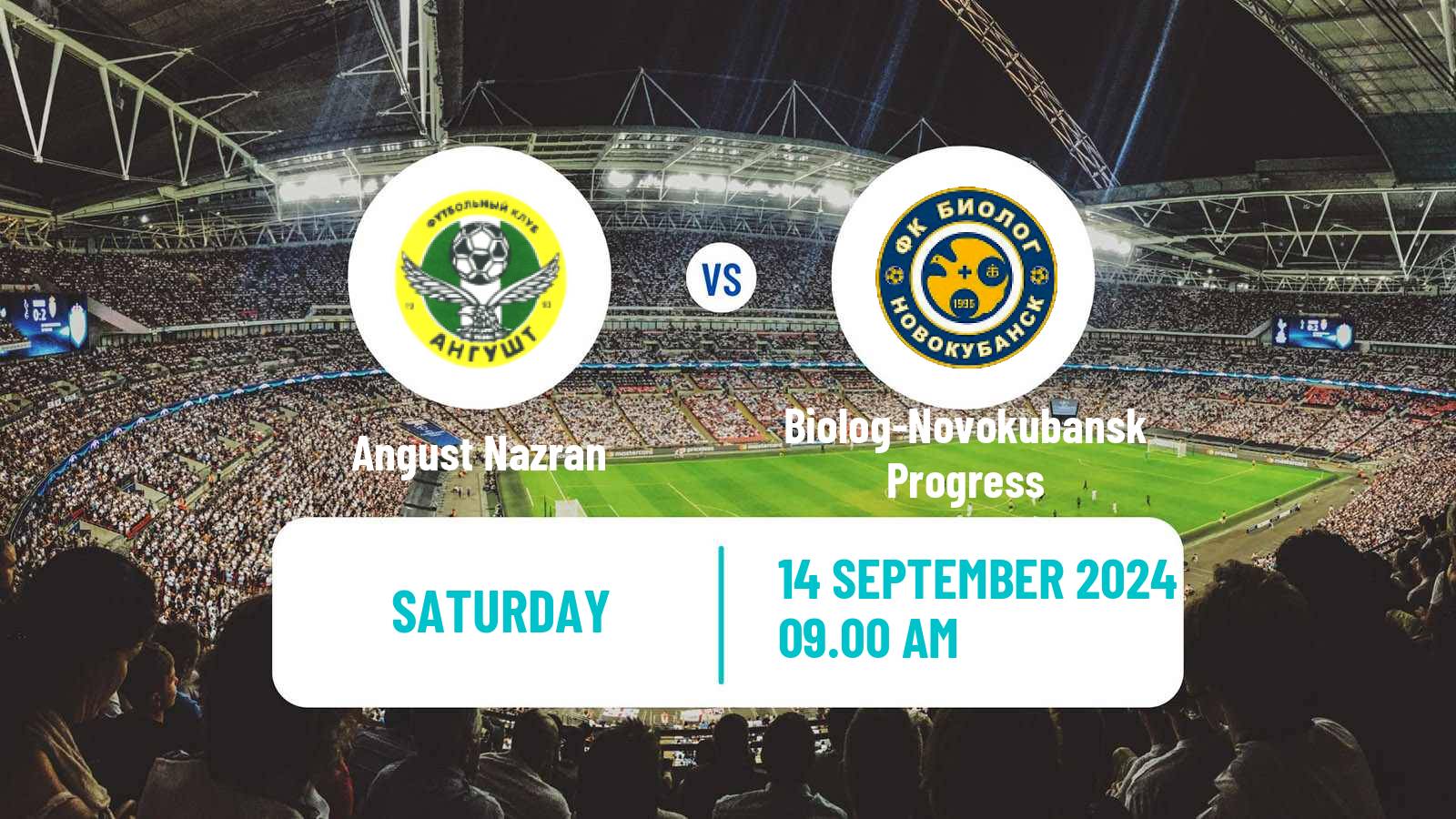 Soccer FNL 2 Division B Group 1 Angust Nazran - Biolog-Novokubansk Progress