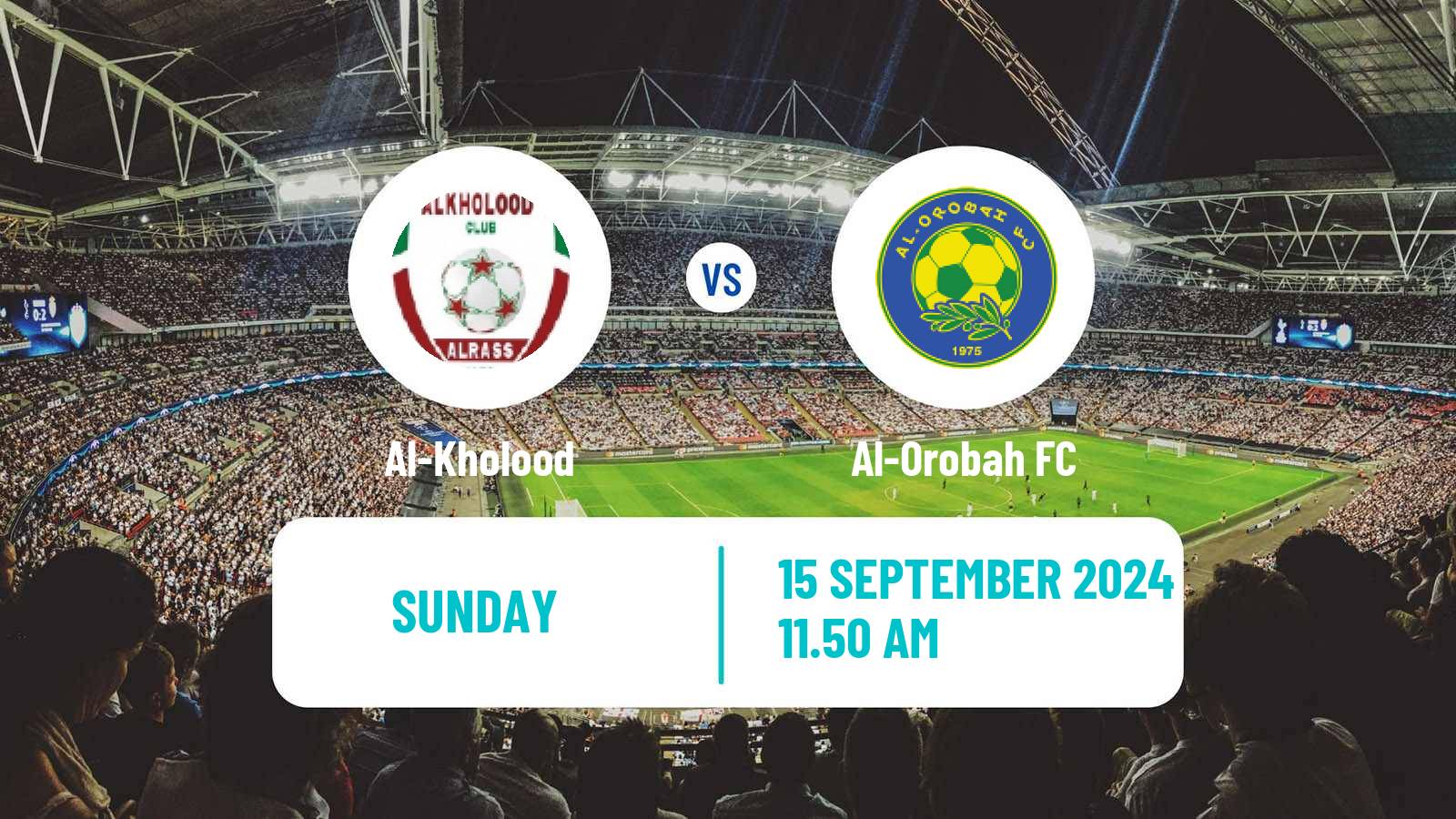 Soccer Saudi Professional League Al-Kholood - Al-Orobah